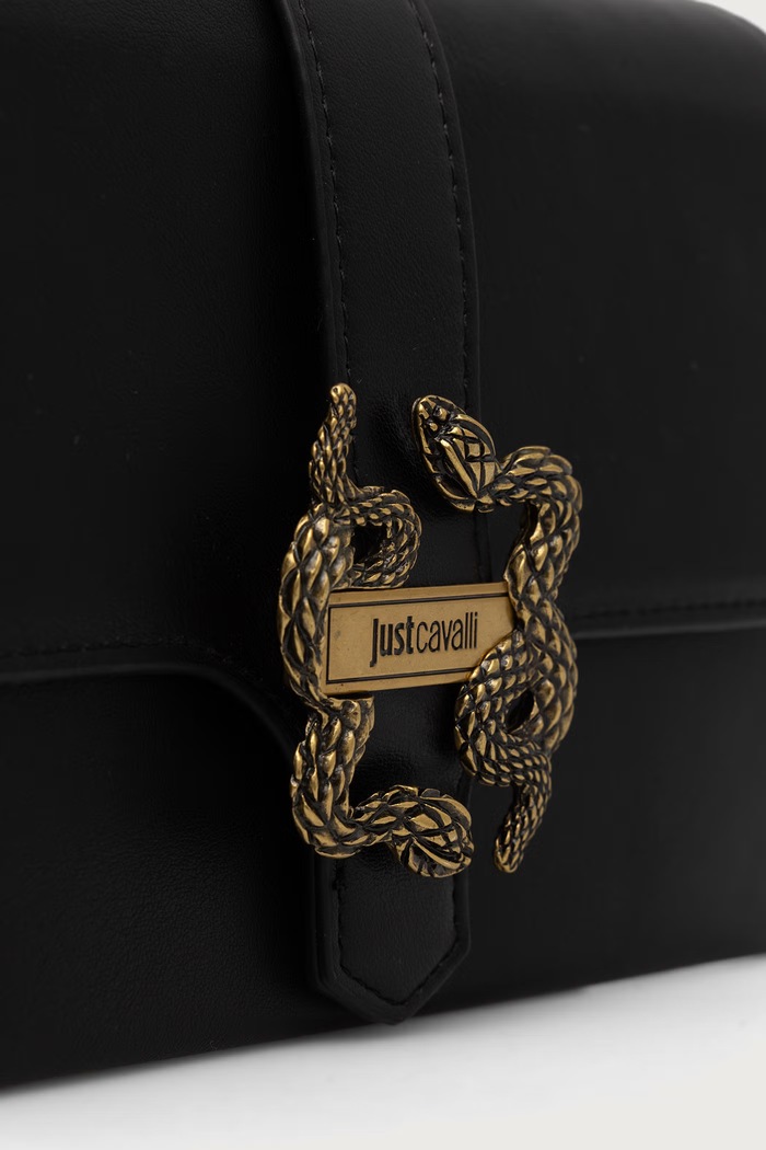 Just Cavalli torebka crossbody damska z imitacji skóry czarny 81RA5PA6.ZSA89