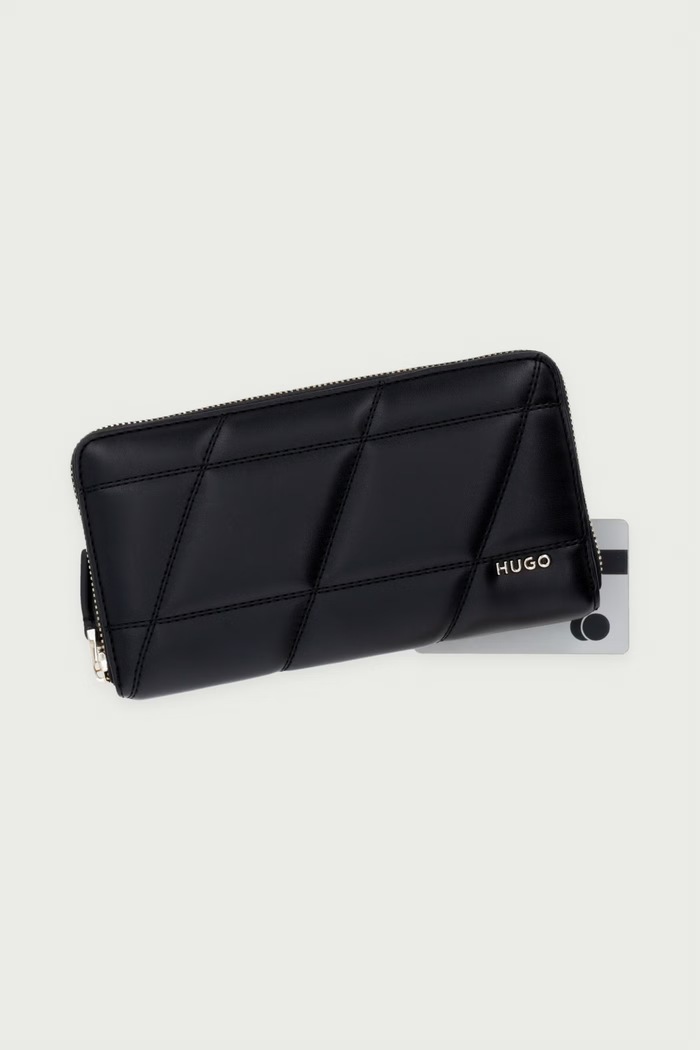 Кошелек для женщин из искусственной кожи Yorih Q_Zip A Wallet HUGO 50573296 чёрный
