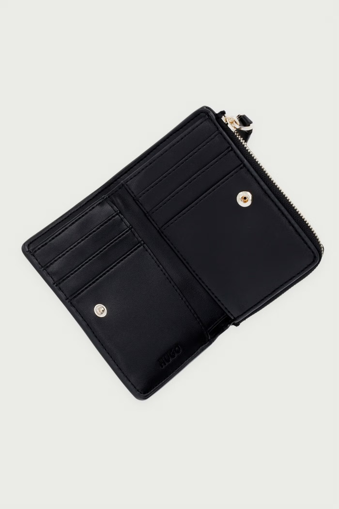Dodaci HUGO Novčanik za žene od imitacije kože Yorih Q_SM Wallet 50573270 crna