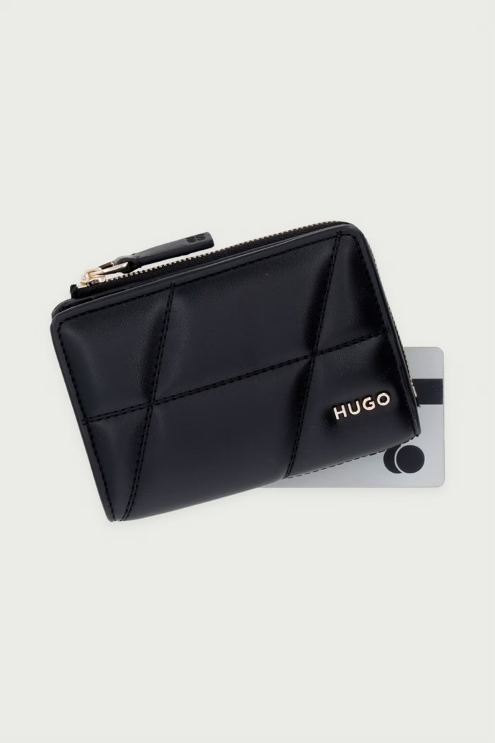 Novčanik za žene od imitacije kože Yorih Q_SM Wallet HUGO 50573270 crna