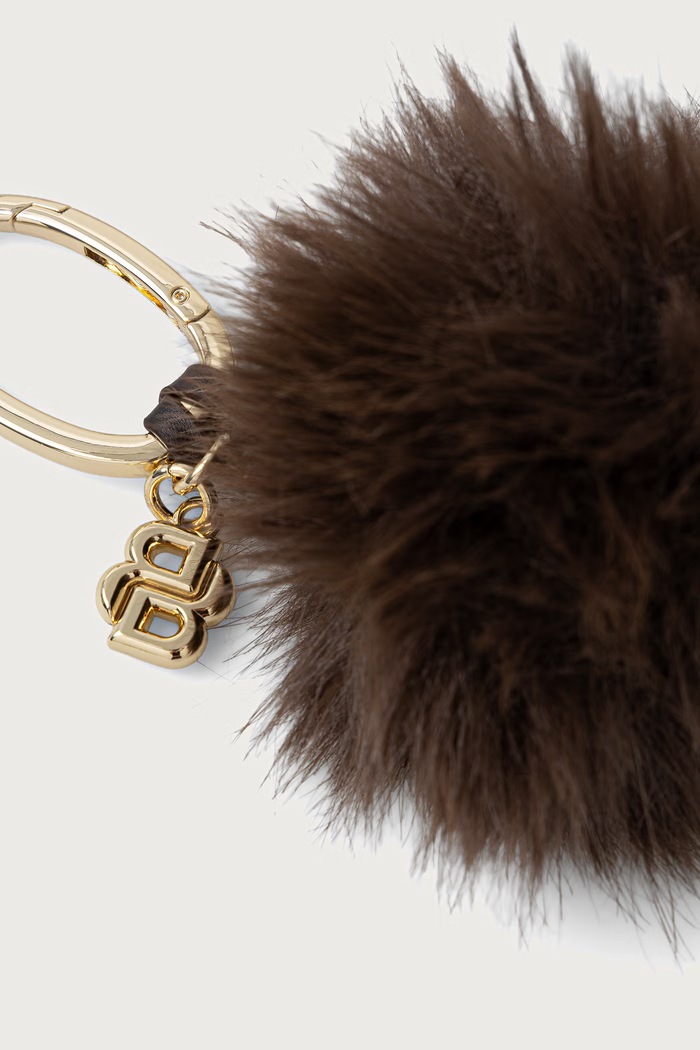 BOSS Brelok damski PonPon Charm 50573493 brązowy AW26