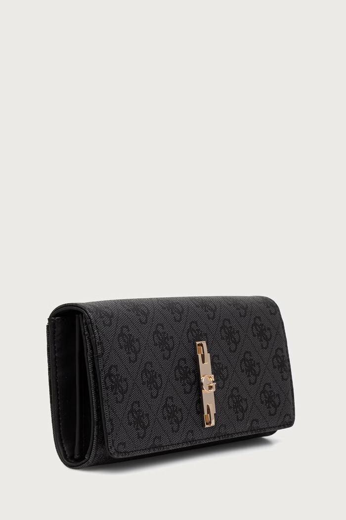 Guess Portfel damski z imitacji skóry YVONNE SWSG23.78155 szary AW26