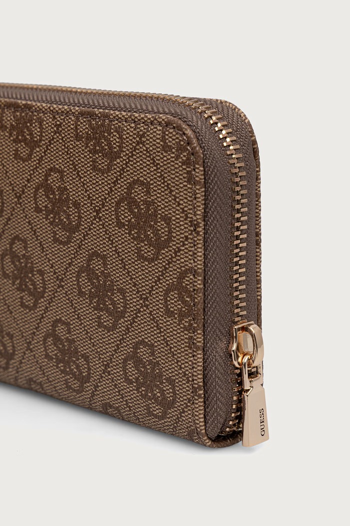 Guess portfel damski z imitacji skóry YVONNE SWSG23.78140 beżowy AW26