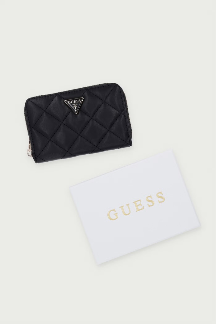 Guess portfel damski z imitacji skóry JULIET SWQG24.56140 czarny