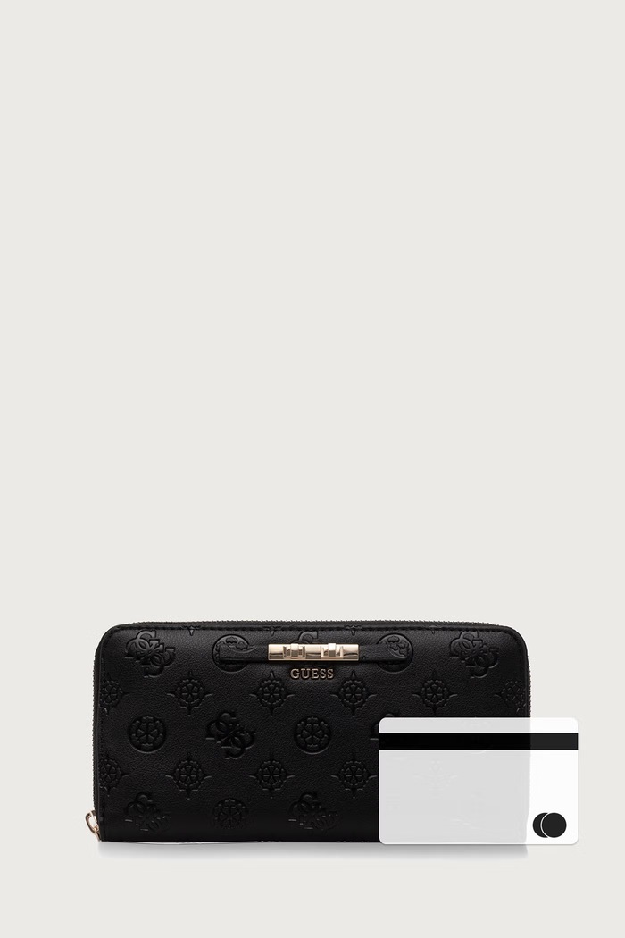 Guess portfel damski z imitacji skóry CARMELLA SWPD22.25146 czarny