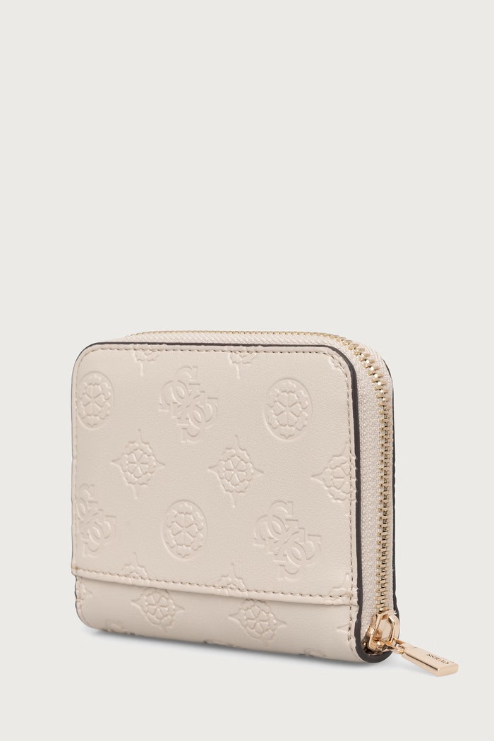 Guess portfel damski z imitacji skóry CARMELLA SWPD22.25137 beżowy AW26