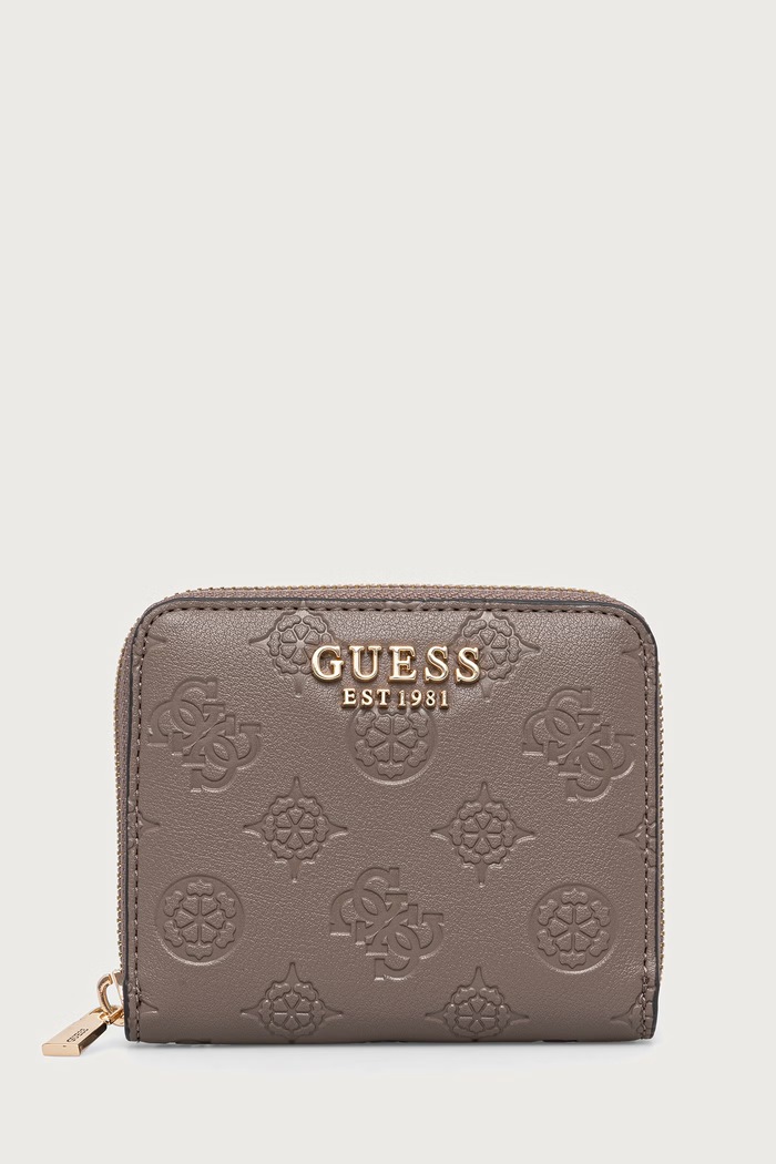 Guess portfel damski z imitacji skóry CARMELLA beżowy SWPD22.25137