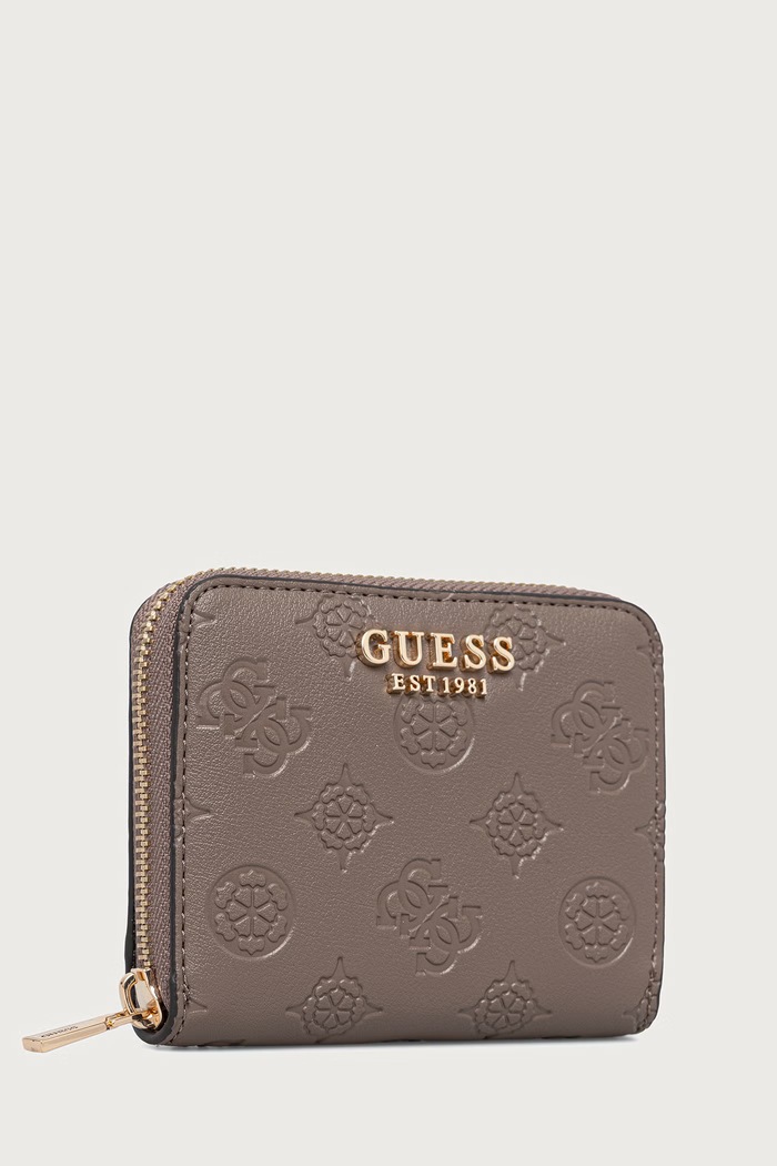 Guess portfel damski z imitacji skóry CARMELLA SWPD22.25137 beżowy AW26