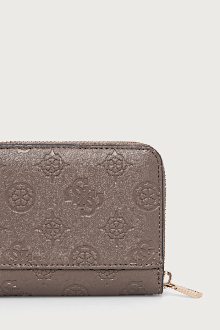 Akcesoria Guess portfel damski z imitacji skóry CARMELLA SWPD22.25137 beżowy