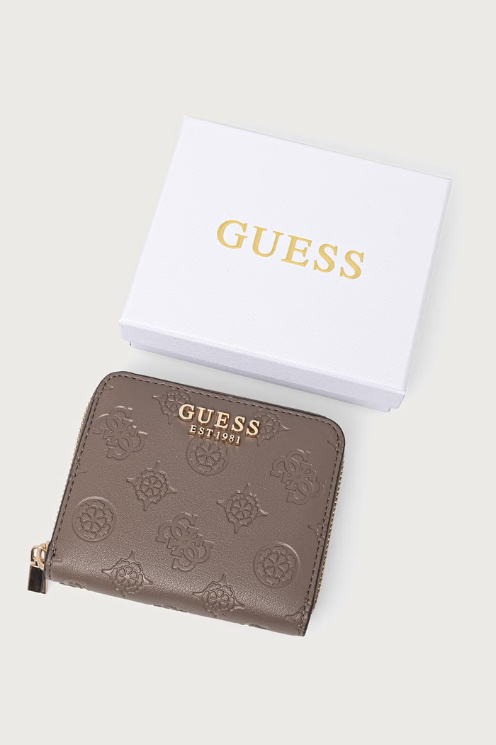 Guess portfel damski z imitacji skóry CARMELLA SWPD22.25137 beżowy
