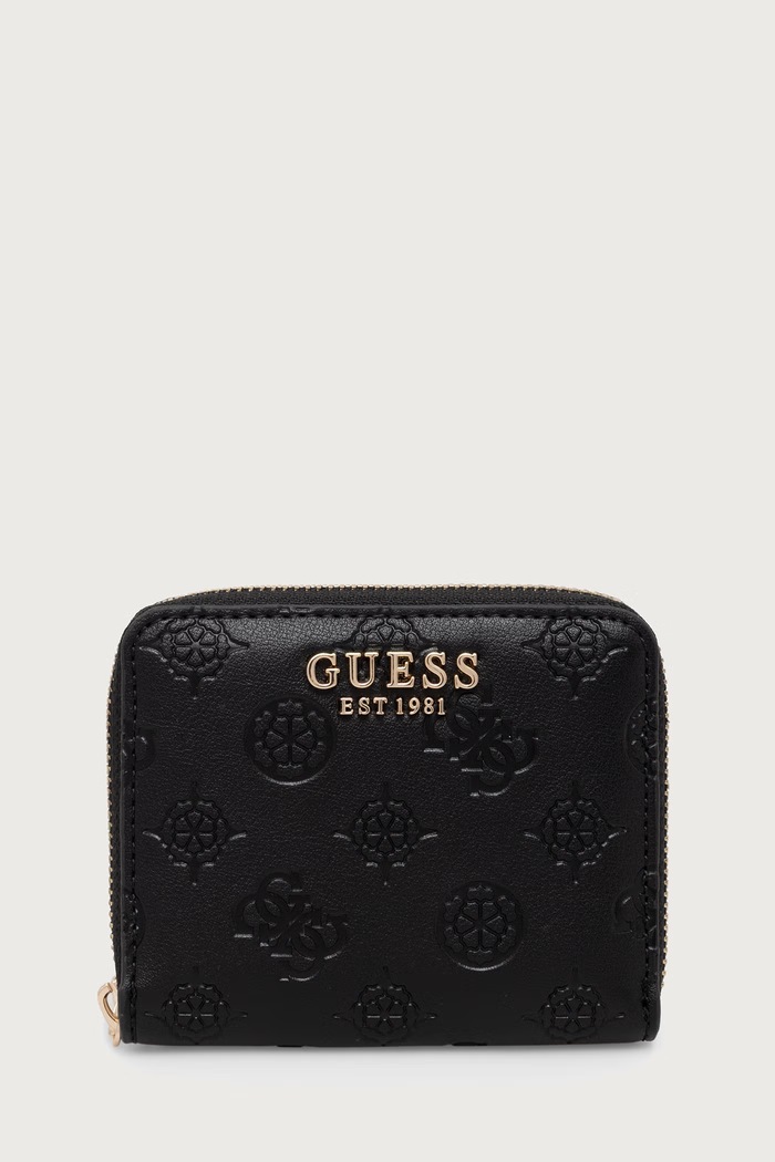 Guess portfel damski z imitacji skóry CARMELLA czarny SWPD22.25137