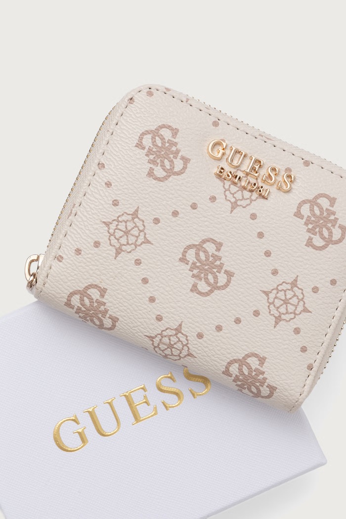 Guess portfel damski z imitacji skóry ALLEGRA beżowy SWGP24.89137