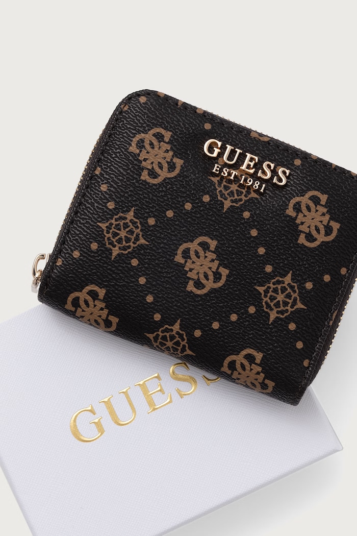 Guess portfel damski z imitacji skóry ALLEGRA brązowy SWGP24.89137