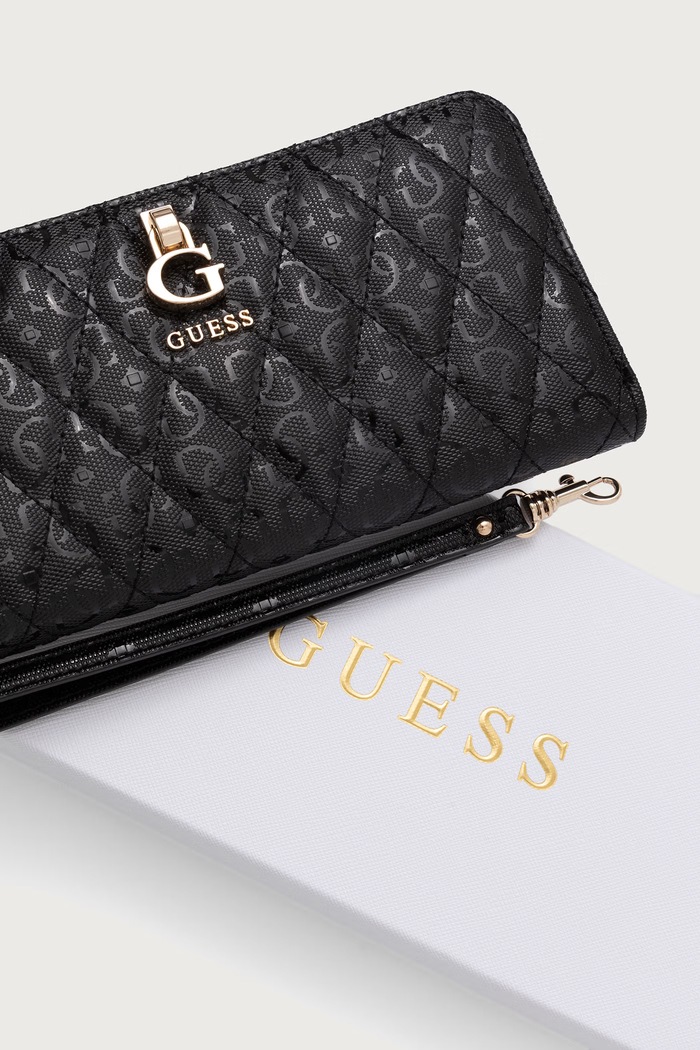 Guess portfel damski z imitacji skóry TAMARA czarny SWGG23.23146