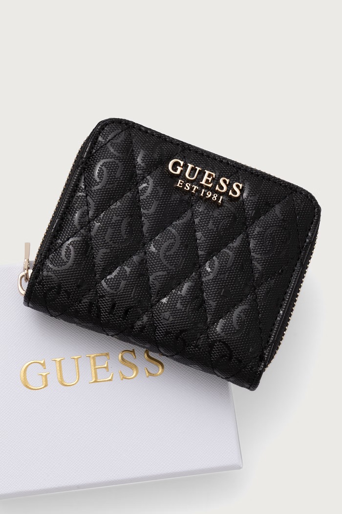 Guess portfel damski z imitacji skóry TAMARA czarny SWGG23.23137