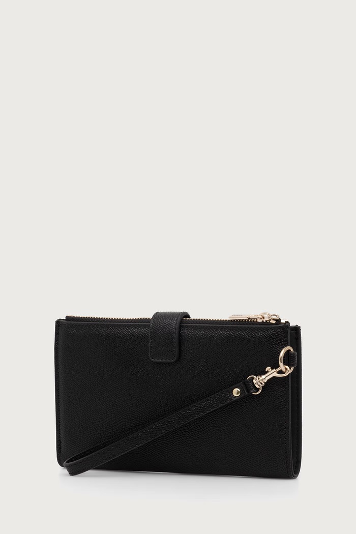 Guess portfel damski z imitacji skóry AMORETTE SWBG78.98157 czarny AW26