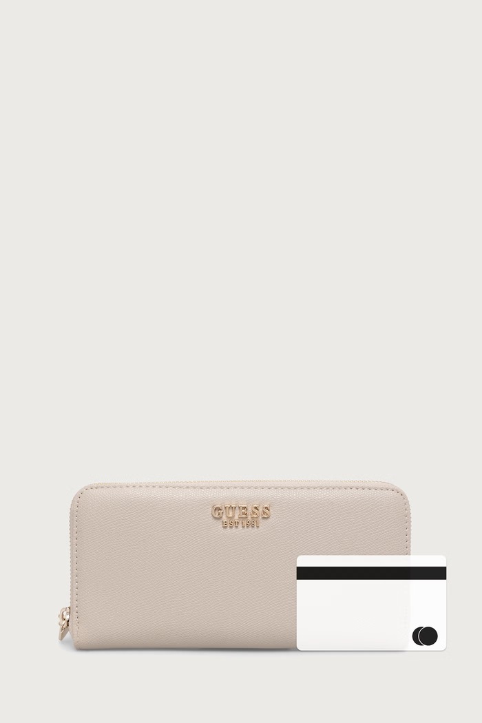 Guess portfel damski z imitacji skóry AMORETTE SWBG78.98146 beżowy