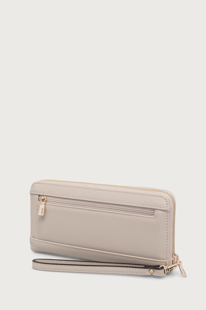Guess portfel damski z imitacji skóry AMORETTE SWBG78.98146 beżowy AW26