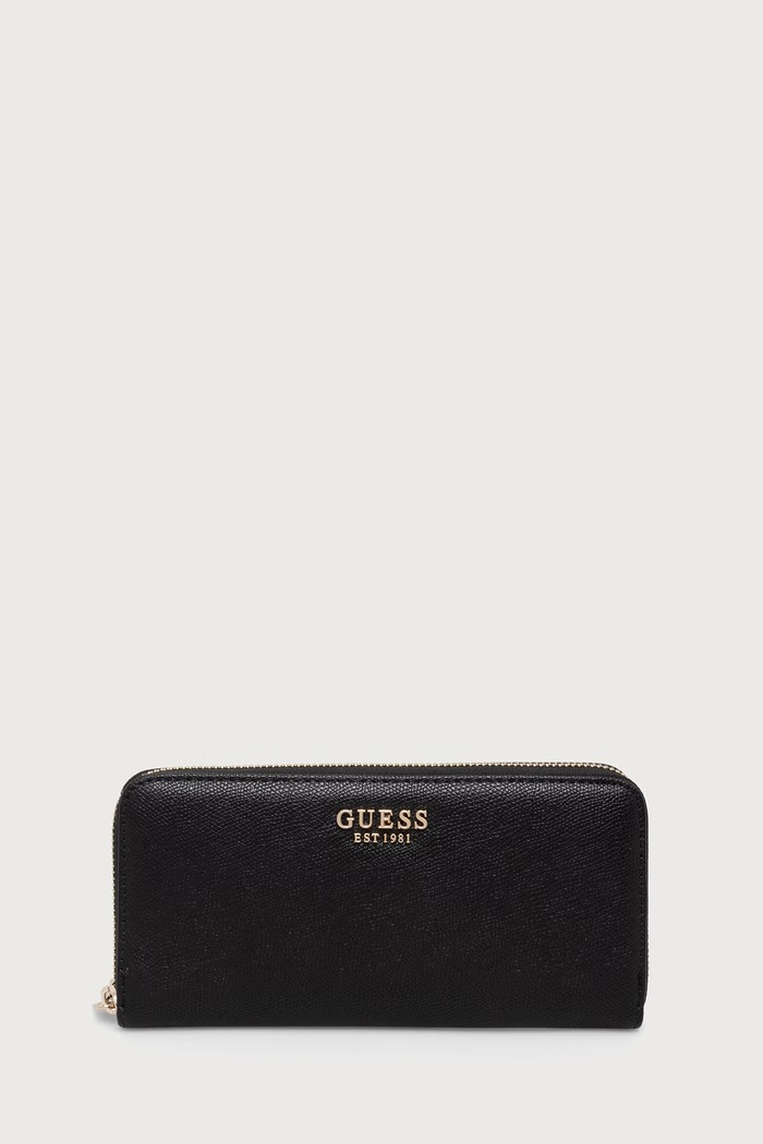 Guess portfel damski z imitacji skóry AMORETTE czarny SWBG78.98146