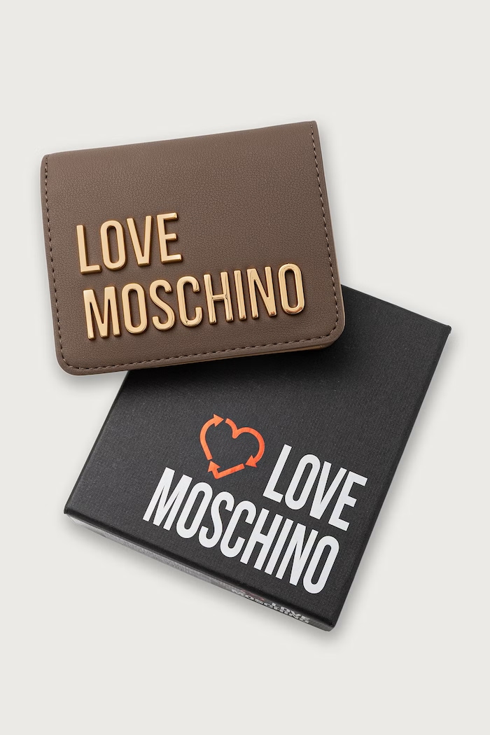 Portfel damski z imitacji skóry Love Moschino JC5612PP0PKD0203 brązowy