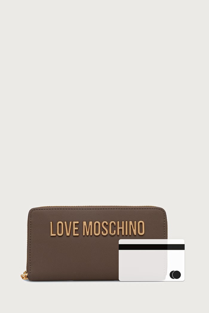 Portfel damski Love Moschino brązowy JC5611PP0PKD0203