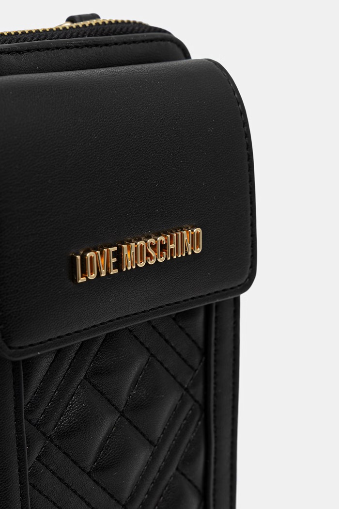 Love Moschino portfel damski z imitacji skóry czarny JC5682PP1PLA0000