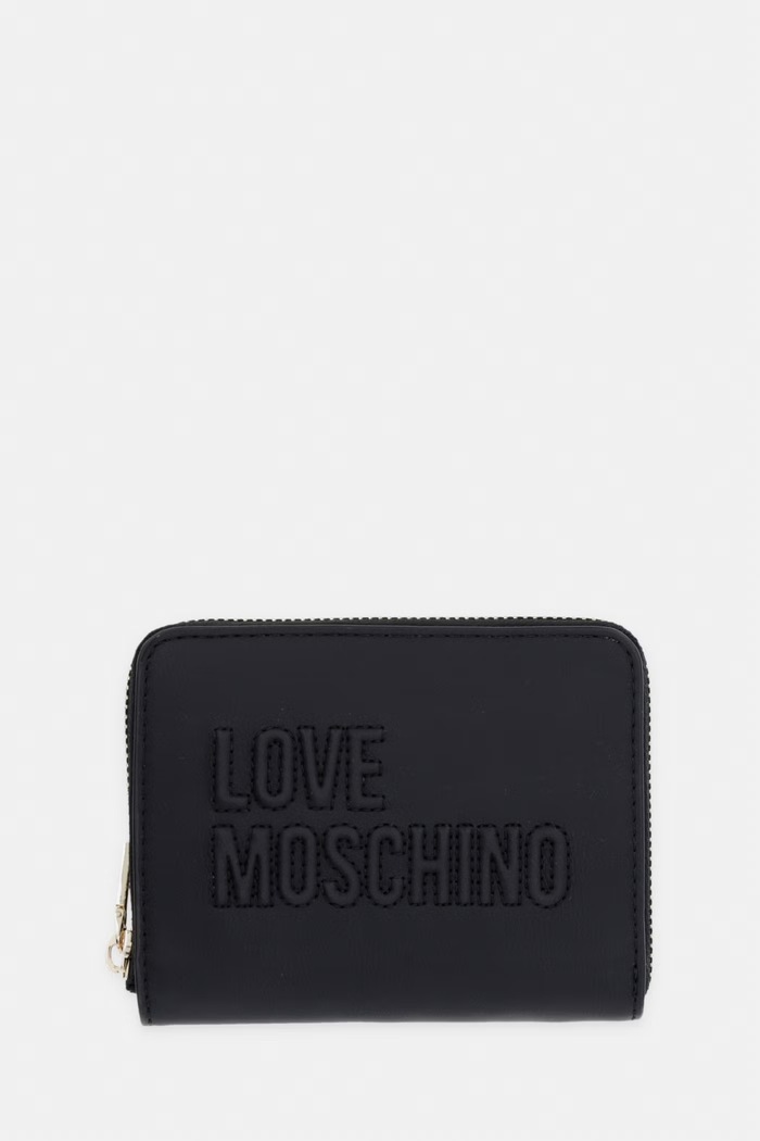 Love Moschino portfel damski z imitacji skóry czarny JC5502PP1PLE0000