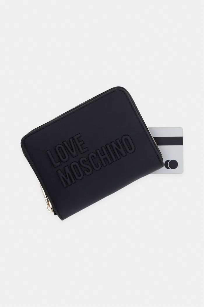 Love Moschino portfel damski z imitacji skóry czarny JC5502PP1PLE0000