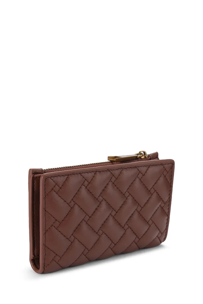 Akcesoria Kurt Geiger London portfel damski skórzany KENSINGTON 4703954109 bordowy