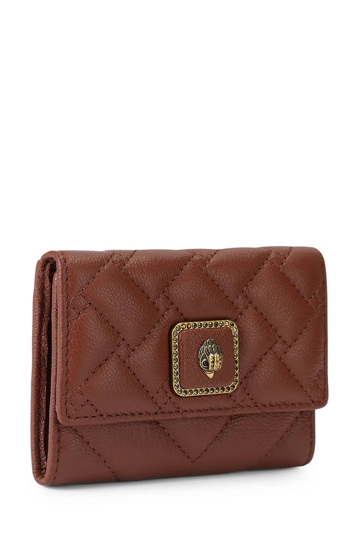 Kurt Geiger London etui na karty damskie skórzane PIMLICO 5375954109 bordowy AW26