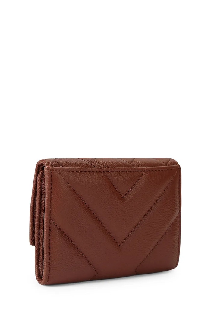 Akcesoria Kurt Geiger London etui na karty damskie skórzane PIMLICO 5375954109 bordowy
