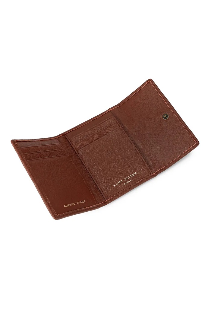 Kurt Geiger London etui na karty damskie skórzane PIMLICO bordowy 5375954109