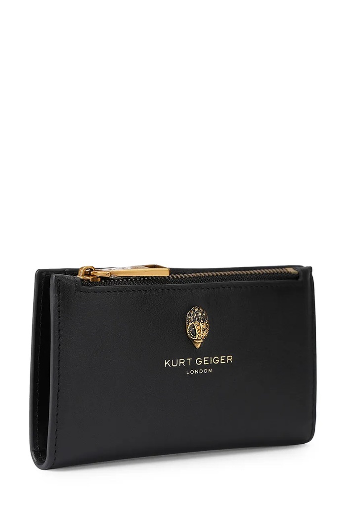 Kurt Geiger London portfel damski skórzany SLOANE 5873000109 czarny AW26