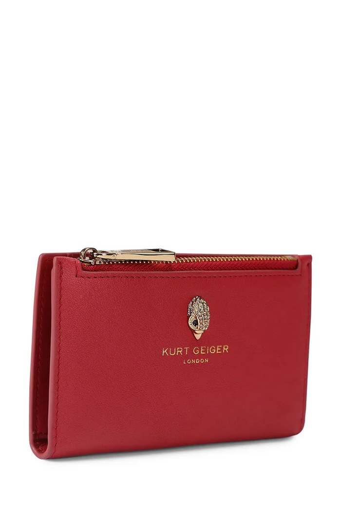Kurt Geiger London portfel damski skórzany SLOANE 5873059109 czerwony AW26