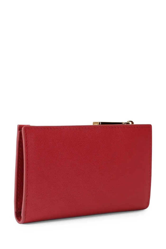 Akcesoria Kurt Geiger London portfel damski skórzany SLOANE 5873059109 czerwony
