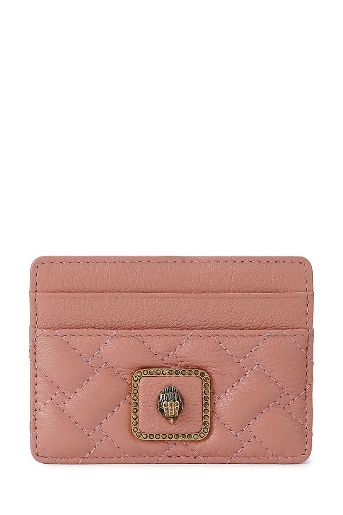 Kurt Geiger London etui na karty damskie skórzane PIMLICO różowy 5830153109