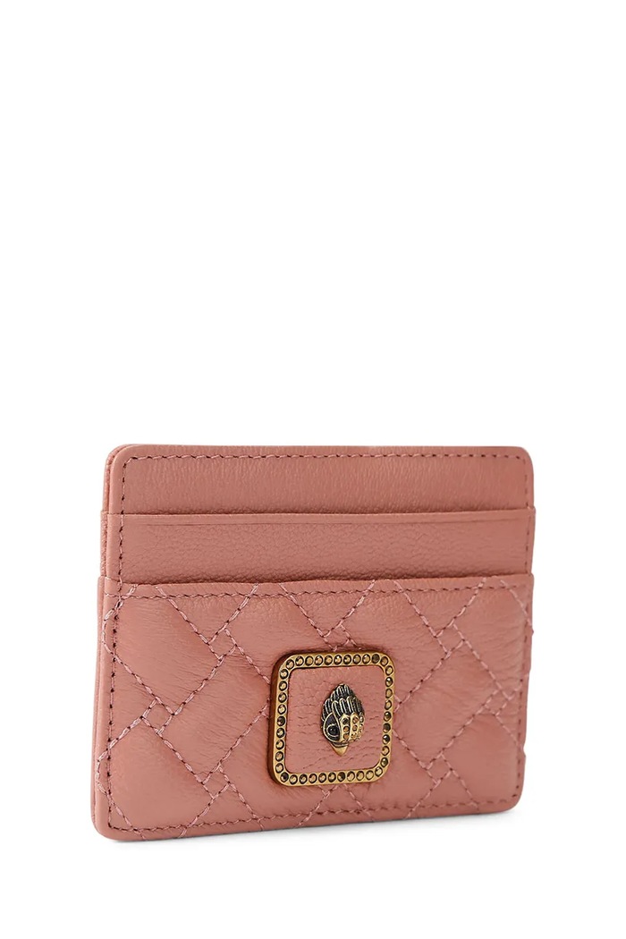 Kurt Geiger London etui na karty damskie skórzane PIMLICO 5830153109 różowy AW26
