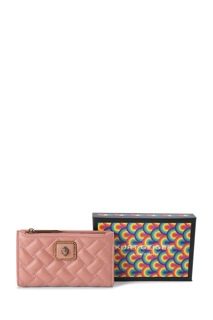Kurt Geiger London portfel damski skórzany PIMLICO 5375053109 różowy