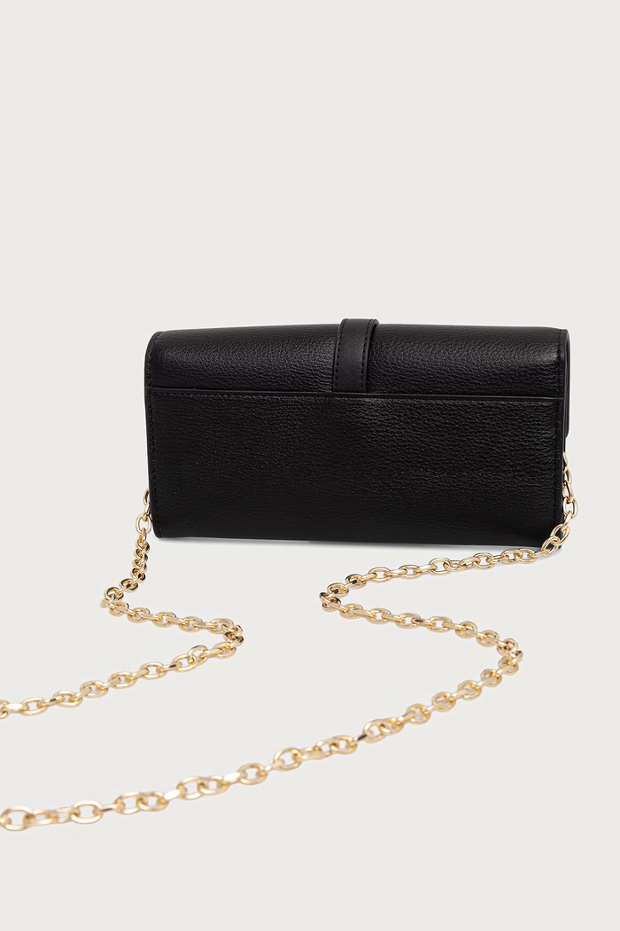 Tommy Hilfiger portfel damski z imitacji skóry czarny AW0AW19268