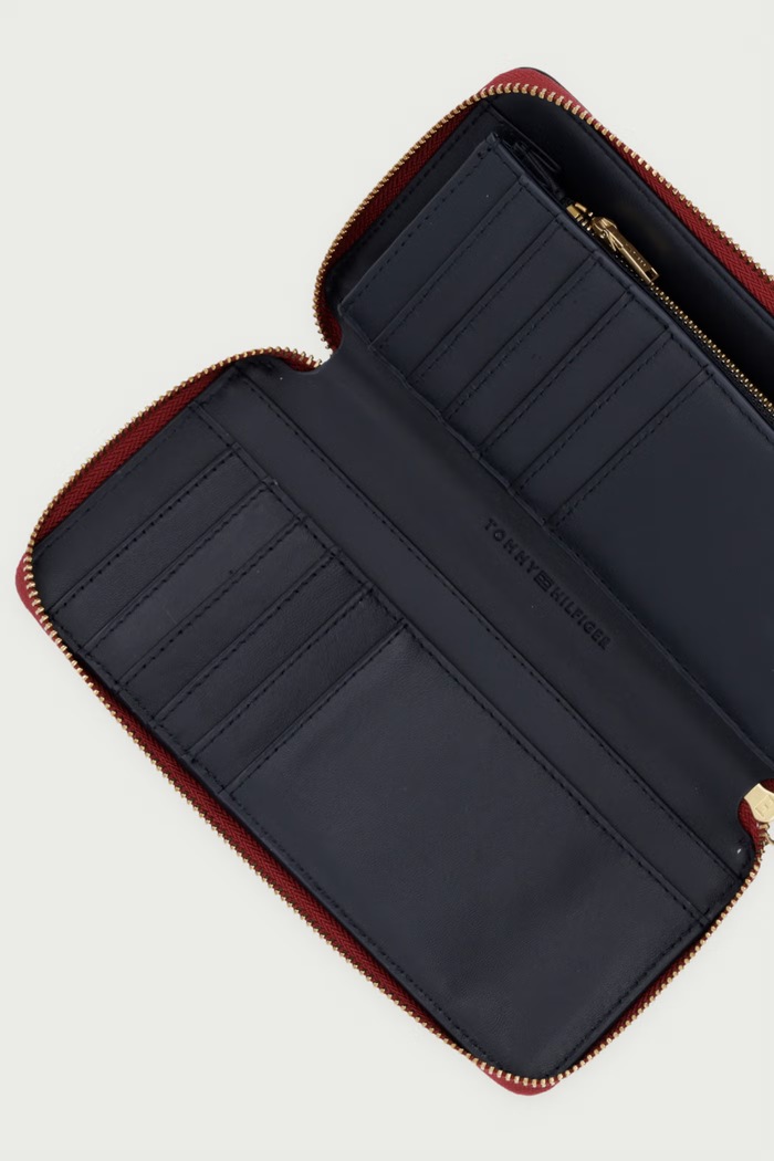 Dodaci Tommy Hilfiger novčanik za žene kožni AW0AW18941 bordo