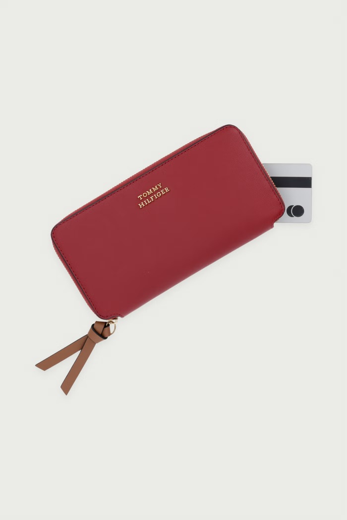 Tommy Hilfiger novčanik za žene kožni bordo AW0AW18941