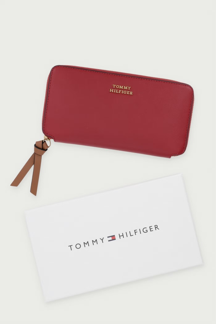 Tommy Hilfiger novčanik za žene kožni AW0AW18941 bordo