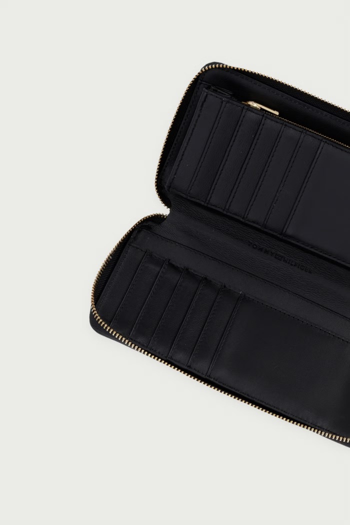 Dodaci Tommy Hilfiger novčanik za žene kožni AW0AW18941 crna