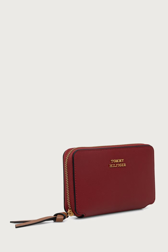 Tommy Hilfiger Novčanik za žene kožni AW0AW18939 bordo AW26