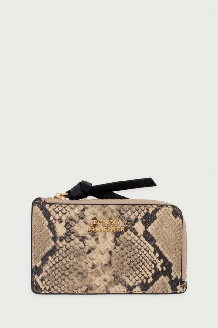 Tommy Hilfiger Portfel damski skórzany beżowy AW0AW18938