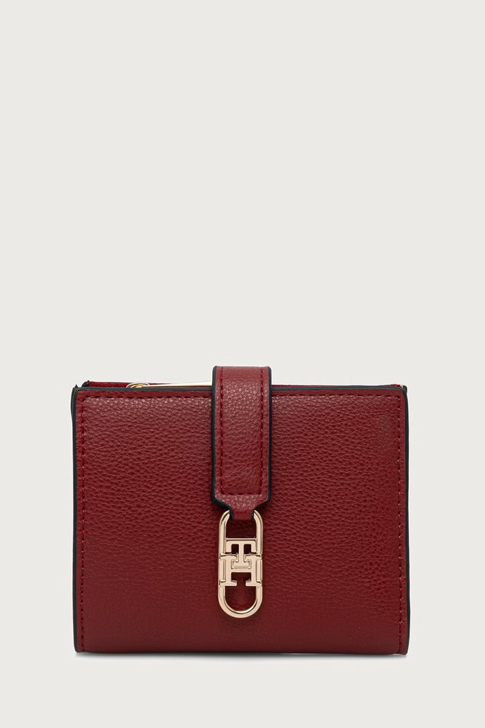 Tommy Hilfiger Novčanik za žene od imitacije kože bordo AW0AW18934