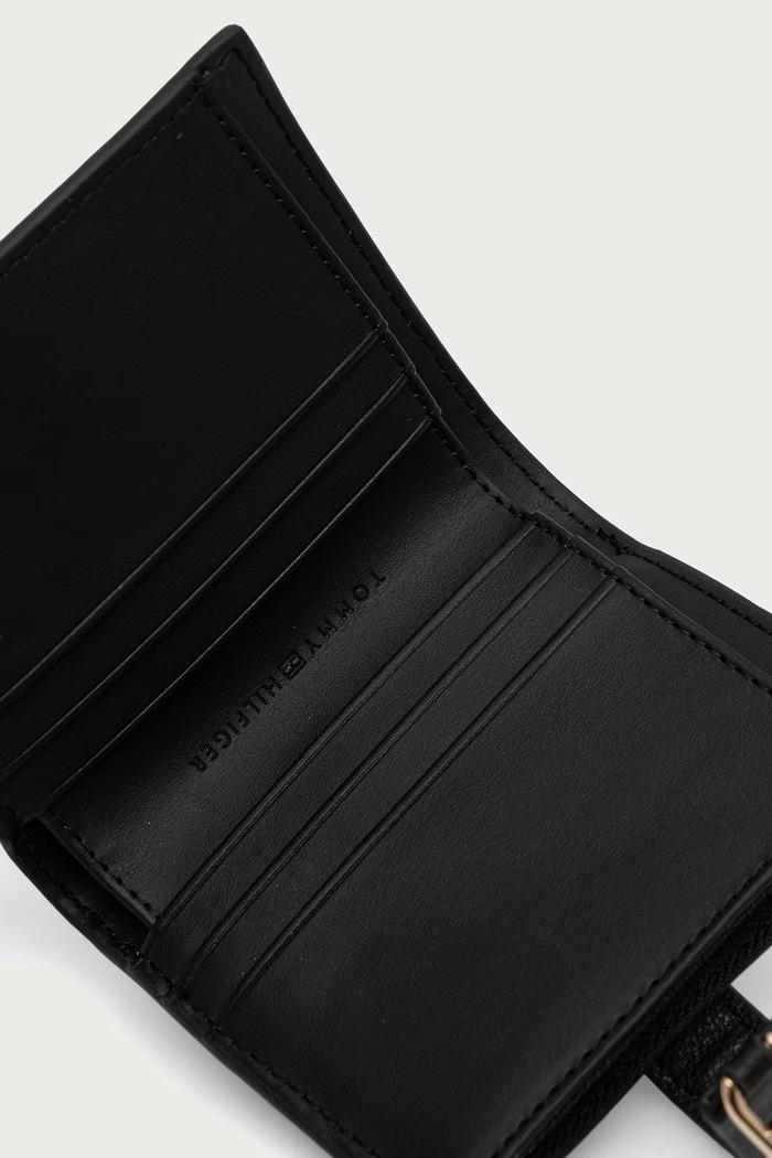 Novčanik za žene od imitacije kože Tommy Hilfiger AW0AW18934 crna