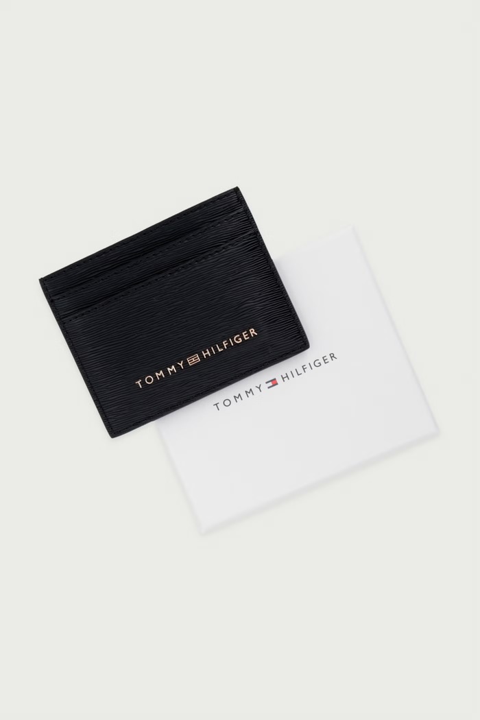 Puzdro na karty dámske z imitácie kože Tommy Hilfiger AW0AW18931 čierna
