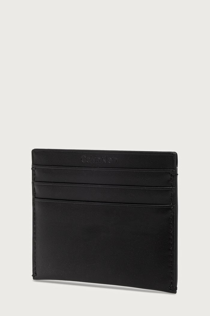 Calvin Klein etui za kartice za žene kožno LV04F1229G crna AW26