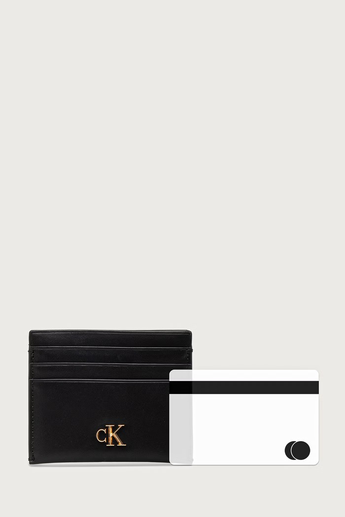 Calvin Klein etui za kartice za žene kožno crna LV04F1229G